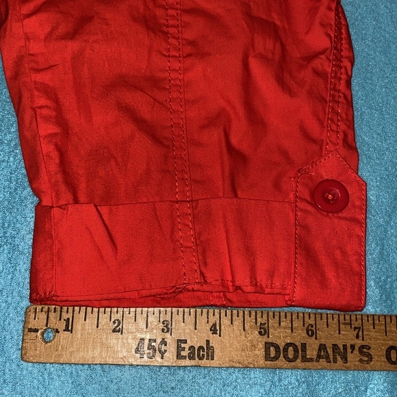 SAG HARBOR New York cargo capris tab cuff 6 pocket elastic waistband NEW size 36 - Picture 10 of 13